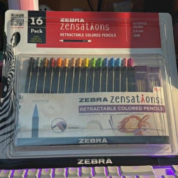 Zebra Pen Zensations Mechanical Colored Pencils, 2.0mm, 16CT SEALED - Picture 1 of 3